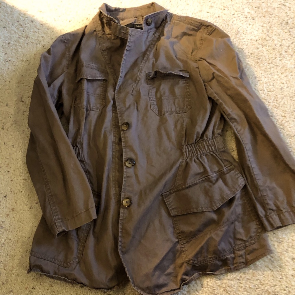 Calvin Klein casual blazer jacket brown size small